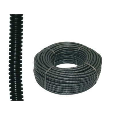 CORRUGATO NERO C/TIRAFILO D.25 RT.25 MT.
