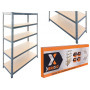 SCAFFALI KIT 5P BRIXO H.180 SILVER 300