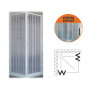 BOX DOCCIA BRIXO PVC DELFINO 80X80