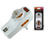 ADATTATORI TRIPLICI ROTANTI BRIXO + 2USB