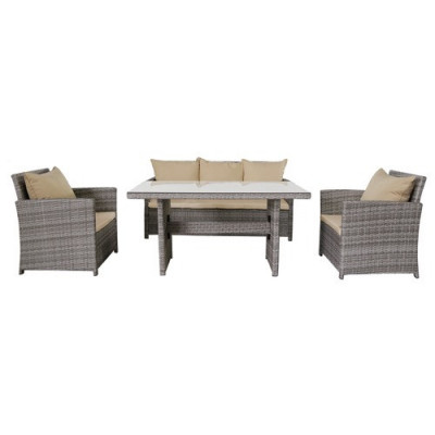 SET RATTAN (1DIV+TAV+2POL) LUNCH