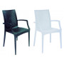 POLTRONE RATTAN BISTROT BIANCHE