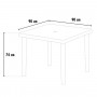 Tavoli resina boheme antracite 90x90