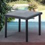 Tavoli resina boheme antracite 90x90