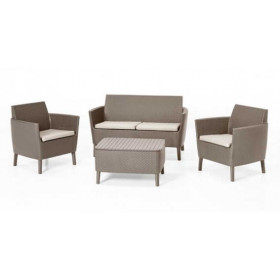 Set rattan keter salemo Cappuccino