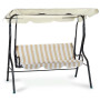 Dondolo in acciaio verniciato Telo in poliestere 160 gr/mq - Riga Beige