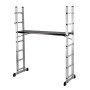 Trabattello alluminio Everest 6 gradini multiposizione H. 168 P. 40 L. 160            portata max. 120 Kg