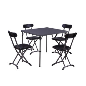 Set Horeca Pieghevole            (1 tavolo 4 sedie) in acciaio