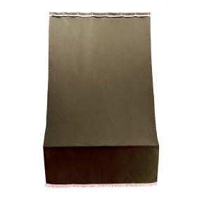 Tenda sole per porta con anelli Marrone                     L. 140 H. 250