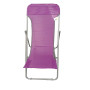 Sdraio Beach                 in Acciaio e textilene 450 gr/mq Colore Viola