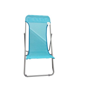 Sdraio Beach                 in Acciaio e textilene 450 gr/mq   Colore Azzurro