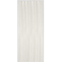 King Home Porta A Soffietto in PVC con maniglia in plastica e chiusura magnetica bianco venato